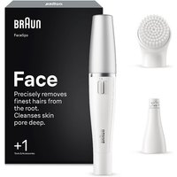 Braun FaceSpa, Epilazione E Pulizia Viso, +1 Accessorio, 810, Bianco/Argento