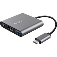 Trust Dalyx USB 3.2 Gen 1 (3.1 Gen 1) Type-C Alluminio, Nero