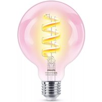 Philips Lampadina RGB fil. LED intelligente G95, Base E27, 470 lm