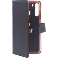 Celly Wally custodia per cellulare 16,5 cm (6.5'') Custodia a libro Nero, Marrone
