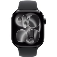 Apple Cinturino Sport nero (46 mm) - S/M