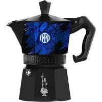 Bialetti Moka Express 3 tazze Inter 0,15 L Nero, Blu