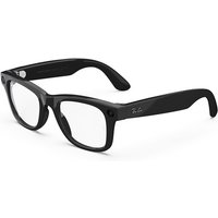 Ray-Ban Meta Wayfarer, Nero lucido, Trasparenti