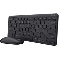 Trust Lyra tastiera Mouse incluso Ufficio RF senza fili + Bluetooth QWERTY Italiano Nero