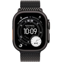Apple Loop in maglia milanese in titanio nero (49 mm) - Medium