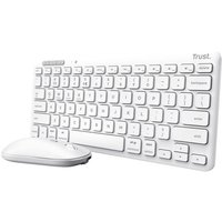Trust Lyra tastiera Mouse incluso Universale RF senza fili + Bluetooth QWERTY Italiano Bianco