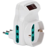 FANTON 87317 adattatore per presa di corrente Tipo L (IT) Tipo L (IT) + Tipo F Bianco