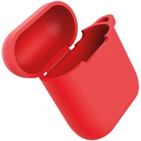 Eva Fruit Custodia AirPods in silicone morbido con base piatta - rosso