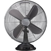 Electroline Ventilatore da tavolo 4 pale 40cm nero metallizzato