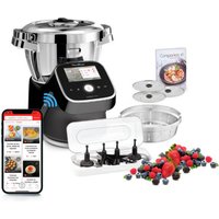 Moulinex I-Companion Touch Pro Robot da cucina multifunzione (Black), Funzione Cottura, Capacità 3L, Schermo Touch, Bilancia Integrata, Kit Tritatutto