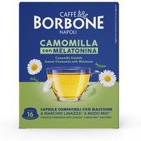 Caffè Borbone Capsule Compatibili sistema A Modo Mio - Camomilla Con Melatonina - 16 caps
