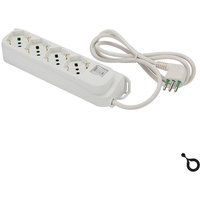 IOPLEE prolunghe e multiple 1,5 m 4 presa(e) AC Interno Bianco