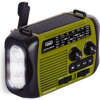 Trevi RADIO PORTATILE DINAMO E SOLARE USB MICRO SD WIRELESS E POWERBANK RA 7F30 BT VERDE