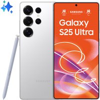 Samsung Galaxy S25 Ultra Smartphone AI, Display 6.9'' QHD+ Dynamic AMOLED 2X, Fotocamera 200MP, RAM 12GB, 256GB, 5.000 mAh, Titanium Whitesilver