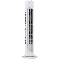 Ventilatore a torre a velocità oscillante con timer bianco