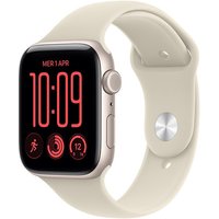 Apple Watch SE (3nd generation) SE 3 GPS + Cellular, Cassa 44 mm in alluminio galassia con Cinturino Sport sabbia - S/M