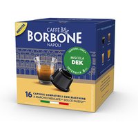 Caffè Borbone Capsule Compatibili Dolce Gusto - Miscela Dek - 16 caps