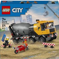 LEGO City 60478 Betoniera Giocattolo, Gioco Didattico, Veicolo con Funzioni e 3 Minifigure, Regalo di Compleanno Bambini 7+