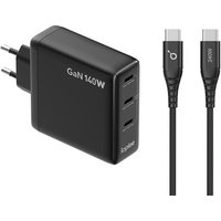 IOPLEE 8055776236346 Caricabatterie per dispositivi mobili Smartphone, Computer portatile, Tablet Nero AC Ricarica rapida Interno
