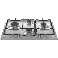 Hotpoint Ariston PCN R643N IX/HA Piano cottura 60 cm, griglie smaltate effetto ghisa, 4 fuochi
