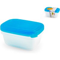 Pengo Rotho Set 3 contenitori Sunshine in polipropilene azzurri BPA Free 1 lt
