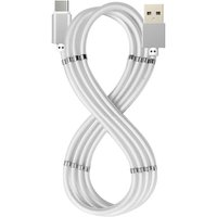 Celly USBUSBCMAGWH cavo USB 1 m USB 3.2 Gen 1 (3.1 Gen 1) USB A USB C Bianco