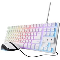 Trust 25795 tastiera Mouse incluso Gaming USB QWERTY Italiano Bianco