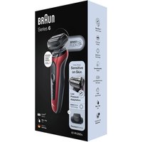 Braun Series 6 61-R1200s Rasoio Elettrico Uomo Con Accessorio Rifinitore Di Precisione EasyClick, SensoFlex, Wet&Dry, Ricaricabile, Rasoio A Lamina Senza