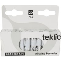 IOPLEE TEKLIO AAA LR03 confezione 20 Pile ministilo Alkaline