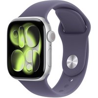 Apple Watch Series 11 GPS + Cellular 42mm Cassa Alluminio Argento con Sport Band Viola Nebbia - M/L