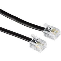Hama Cavo telefonico spina 6p 4c / spina 6p 4c, 6 metri, nero