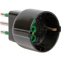 IOPLEE 87121-4077B adattatore per presa di corrente Tipo L (IT) Tipo F Nero