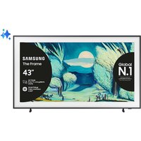 Samsung The Frame AI TV 43'' QE43LS03FAUXZT 4K, Processore NQ4 AI Gen2, 4K AI Upscaling, Art Mode, Matte Display, Quantum HDR, Dolby Atmos & OTS Lite, Mo