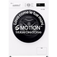 LG F4NX1009NWK Lavatrice smart 9kg, Classe A, 1400 giri, 6 Motion, Allergy Care, Bianca
