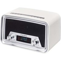 New Majestic DAB-842N Orologio Digitale Nero, Bianco