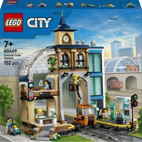 LEGO City 60469 Stazione Centrale con Veicolo Giocattolo, Ascensore, Biglietteria e 2 Piattaforme per Bambini e Bambine da 7+