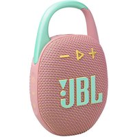 JBL Clip 5, Sistema audio portatile Waterproof e Dustproof con moschettone integrato, Rosa