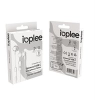 IOPLEE Auricolare In-ear a filo con connettore USB-C - Bianco