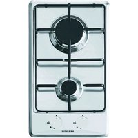 Glem Gas GT32IX piano cottura Acciaio inossidabile Da incasso 30 cm 2 Fornello(i)