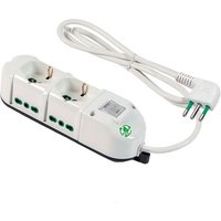 FANTON 491124ECO prolunghe e multiple 1,5 m 6 presa(e) AC Interno Bianco