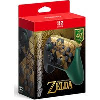 Nintendo Switch 2 Pro Controller - The Legend of Zelda - 40th Anniversary Edition Nero, Verde, Oro Bluetooth Gamepad Digitale Nintendo Switch 2