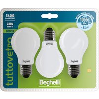 Beghelli 56382BL Lampadina a risparmio energetico Bianco 8 W E27 E