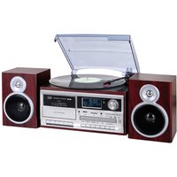 Trevi GIRADISCHI STEREO DAB+ 25W WIRELESS USB SD AUX-IN CASSETTA ENCODING TT 1072 DAB LEGNO