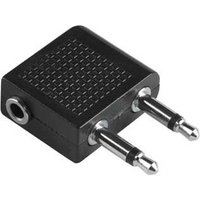 Hama 2 x 3.5-mm Mono Jack Plug - 3.5-mm Stereo Jack Socket Nero