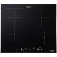 De’Longhi PIN 65 TC Nero Da incasso 60 cm Piano cottura a induzione 4 Fornello(i)