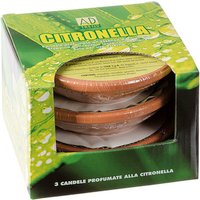 STAR 97585 candela di cera Rotondo Citronella Terracotta 1 pz