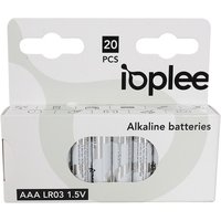 IOPLEE IAAALR03 Confezione 20 pcs Batteria monouso Mini Stilo AAA Alcalino