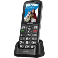 Brondi AMICO DI CASA+ 6,1 cm (2.4'') Nero Telefono per anziani