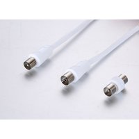 Electroline AN-1 cavo coassiale 2 m Tipo F Bianco