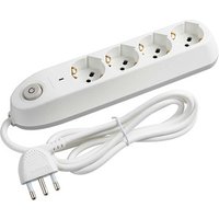 bticino Poker prolunghe e multiple 1,5 m 4 presa(e) AC Interno Bianco